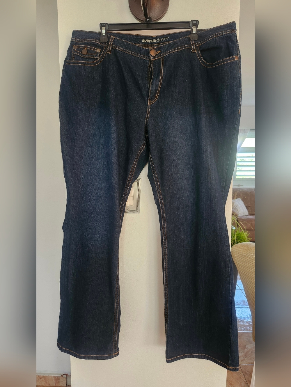 Dark Blue Denim Jeans - Picture 3 of 16